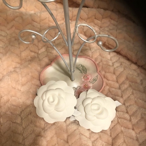 CHANEL Accessories - COPY - Authentic Chanel Camellia Flower High Fashion hair barrette.